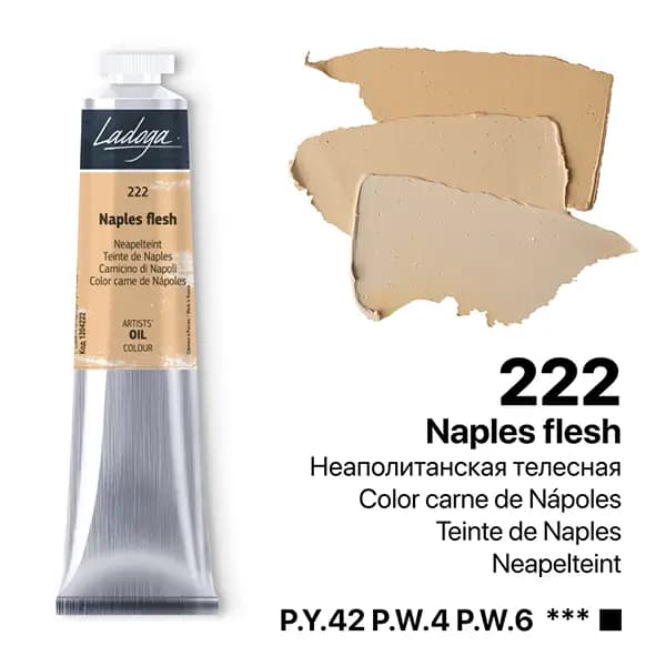 رنگ روغن سنت پترزبورگ (لادوگا) رنگ 222 Naples flesh — تصویر ۶