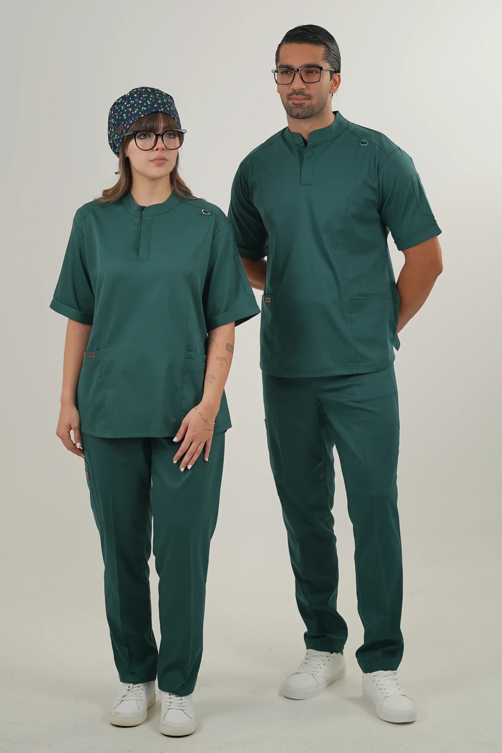 اسکراب پزشکی یقه دیپلمات اسپرت سبز یشمی — تصویر ۶