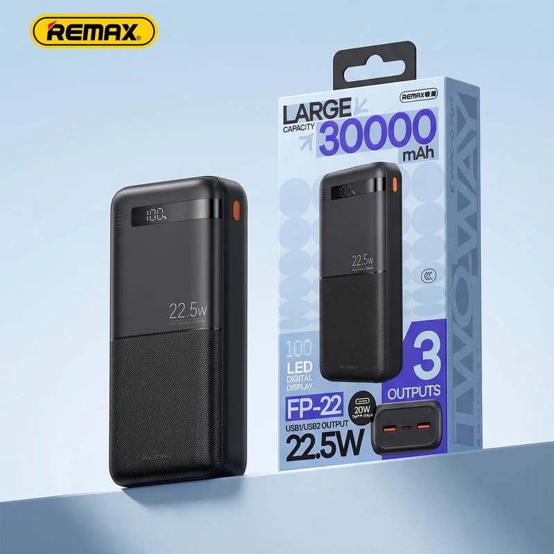 پاوربانک 22.5 وات ریمکس مدل FP-22 ظرفیت 30000 میلی آمپر ساعت — تصویر ۶