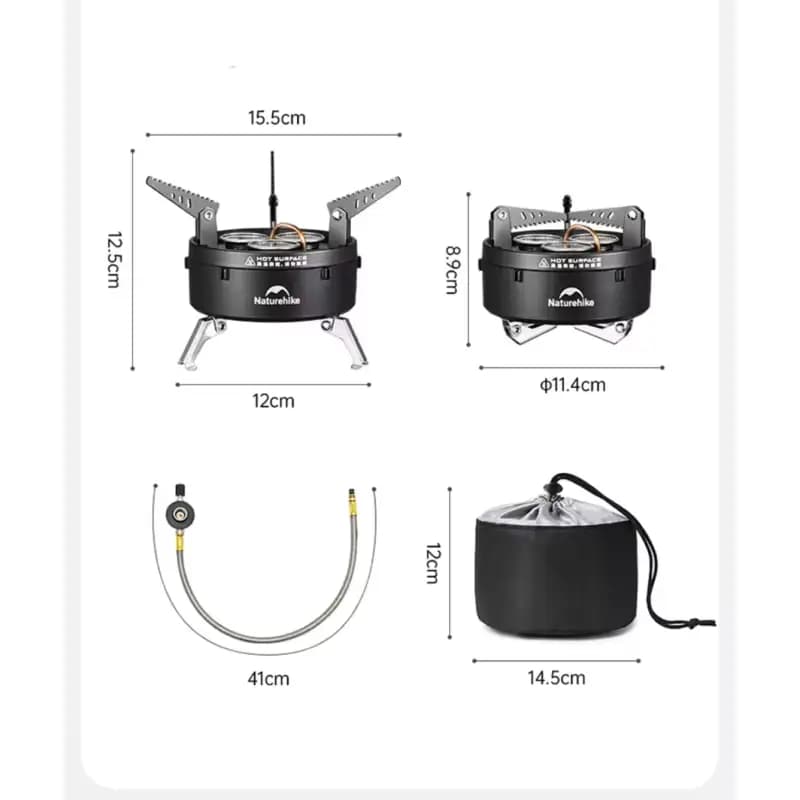سر شعله 3 شعله نیچرهایک مدل Naturehike CNK2450CF019 سری Dark Star — تصویر ۲
