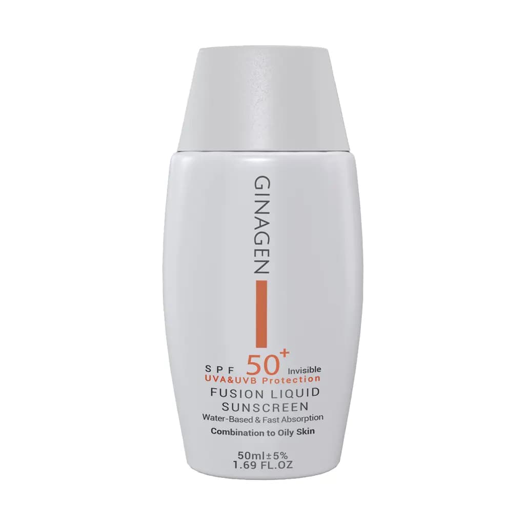 ژیناژن ضدآفتاب SPF50+ بی رنگ مناسب پوست چرب و مختلط ۵۰ میلی لیتر — تصویر ۳
