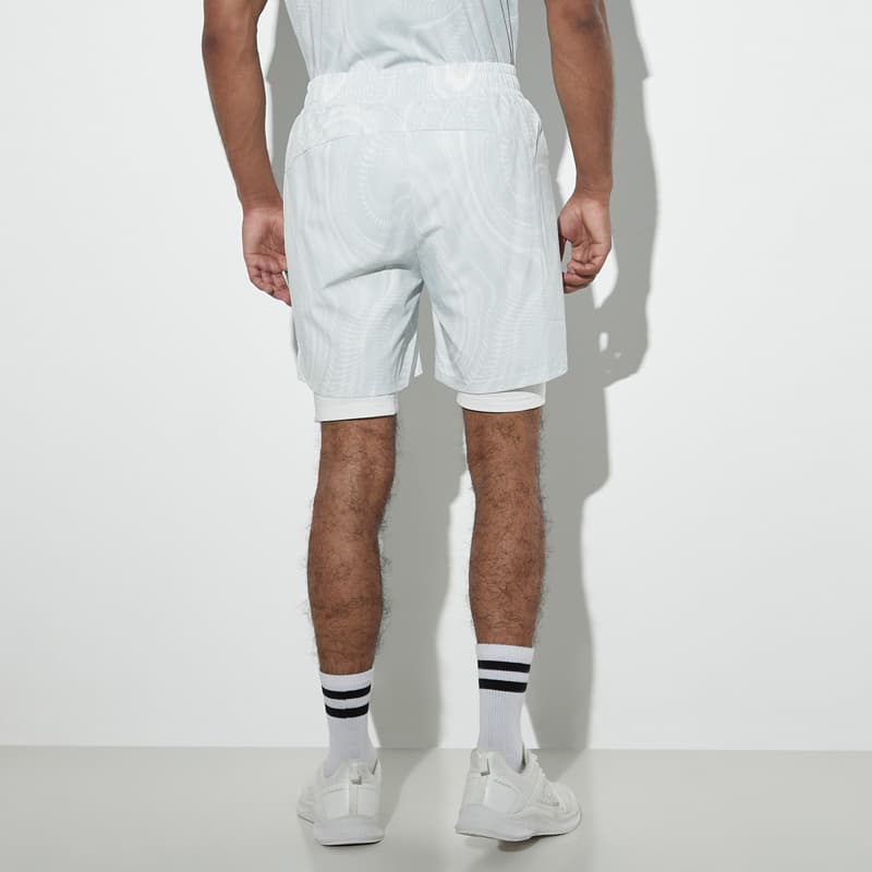 شورت کشاله دار ورزشی مردانه کاپا Kappa Sports Shorts طوسی سفید — تصویر ۱۲