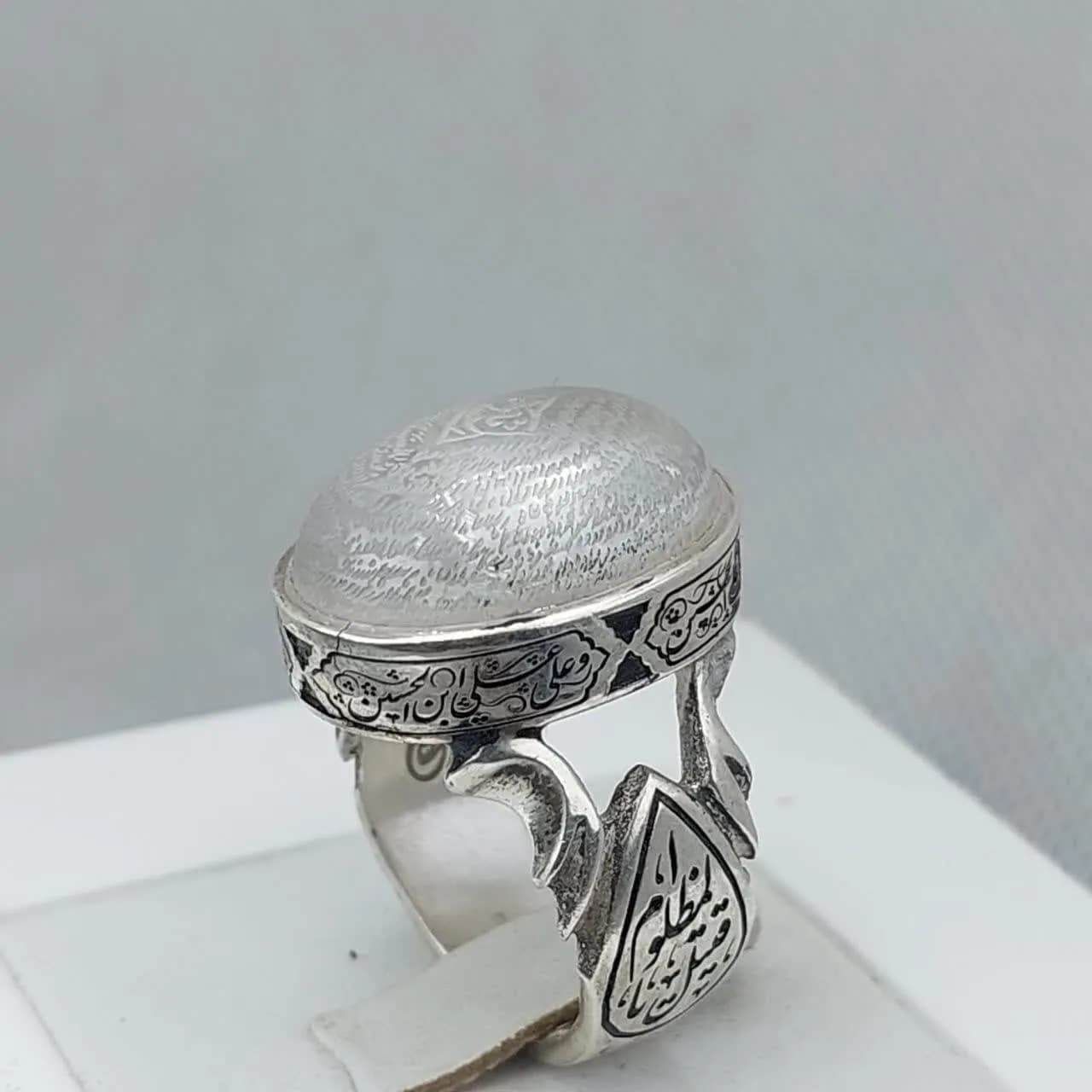 انگشتر رزق و روزی “گنج عرش” – در نجف اصل با حکاکی کامل سوره واقعه کد ۱۷۸۷ — تصویر ۶