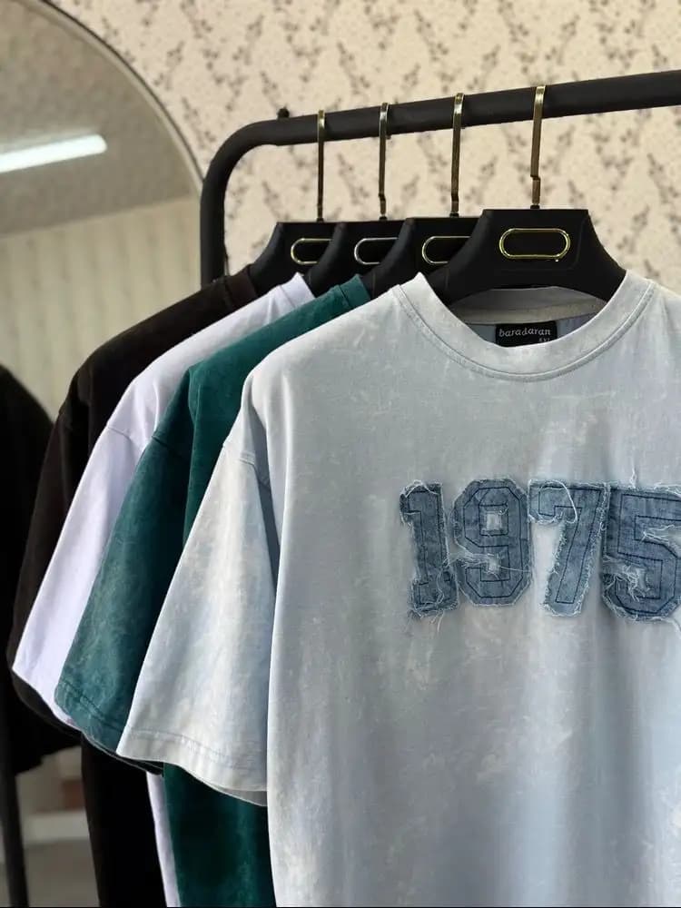تیشرت باکسی سنگشور 1975 پارچه ماکان — تصویر ۵
