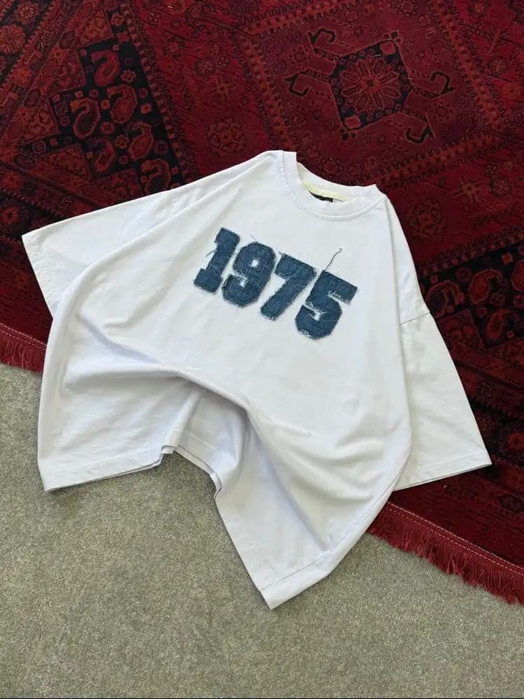 تیشرت باکسی سنگشور 1975 پارچه ماکان — تصویر ۴