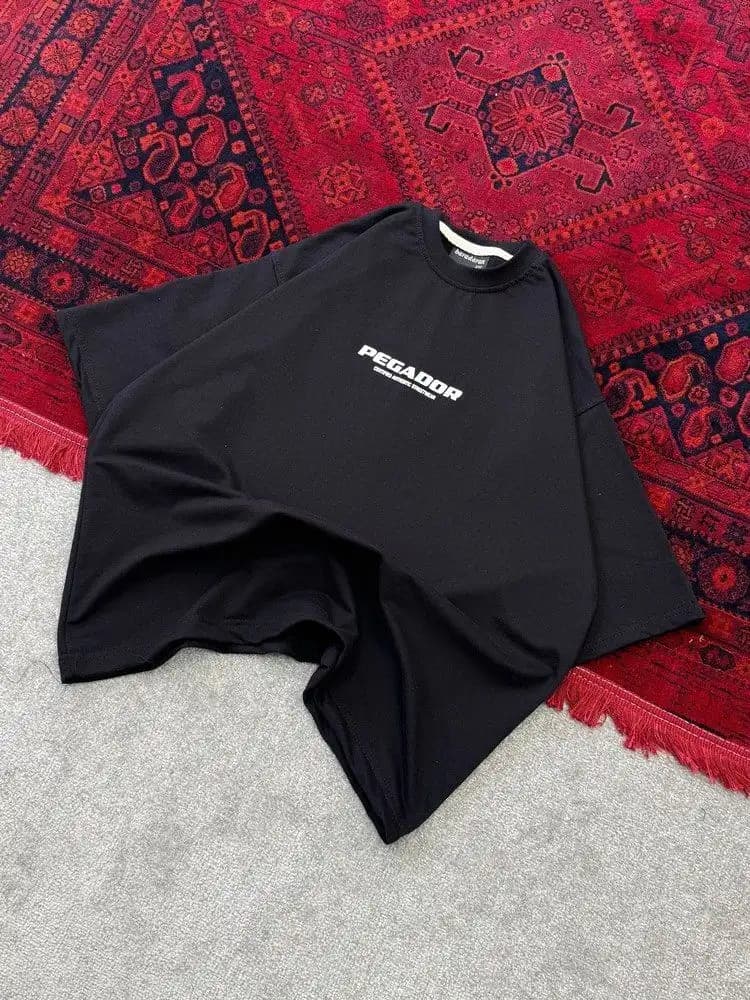 تیشرت باکسی PEGADOR دونخ پنبه رنگبندی — تصویر ۵