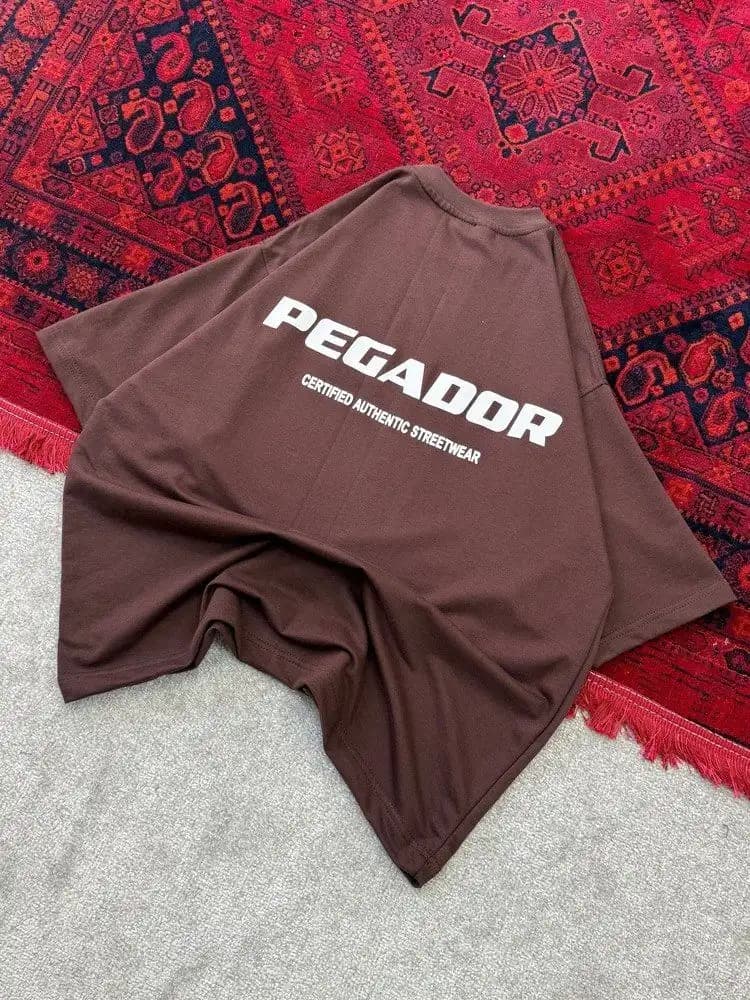 تیشرت باکسی PEGADOR دونخ پنبه رنگبندی — تصویر ۶