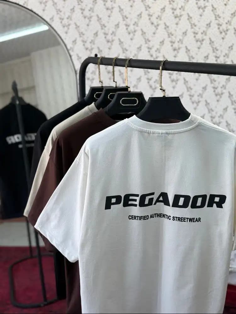 تیشرت باکسی PEGADOR دونخ پنبه رنگبندی — تصویر ۲