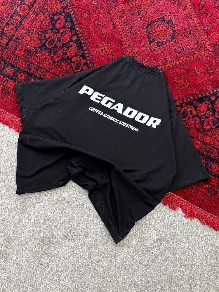 تیشرت باکسی PEGADOR دونخ پنبه رنگبندی — تصویر ۴