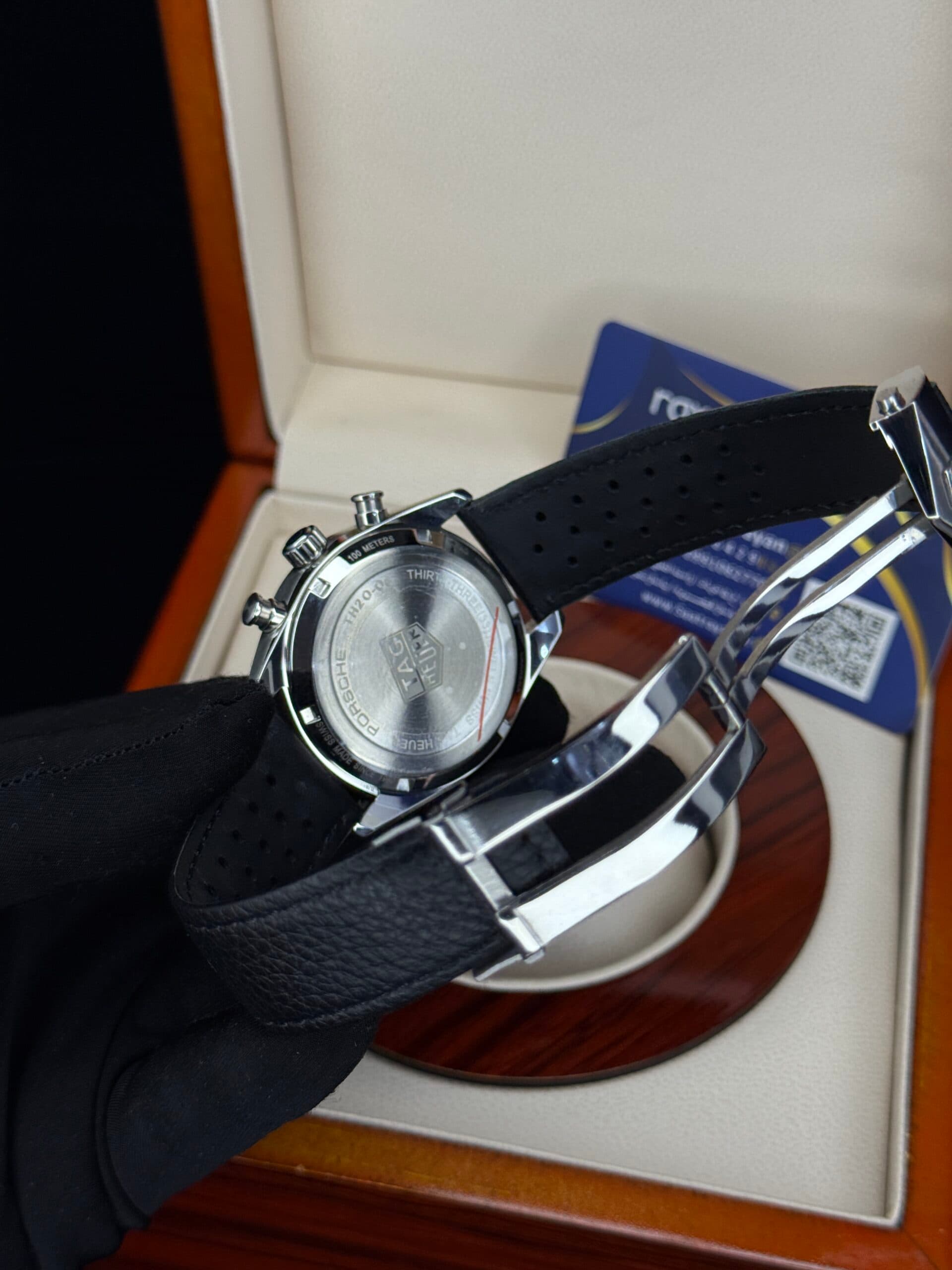 ساعت مچی مردانه تگ هویر کررا مشکی سیلور TAG Heuer Carrera Chronograph — تصویر ۵