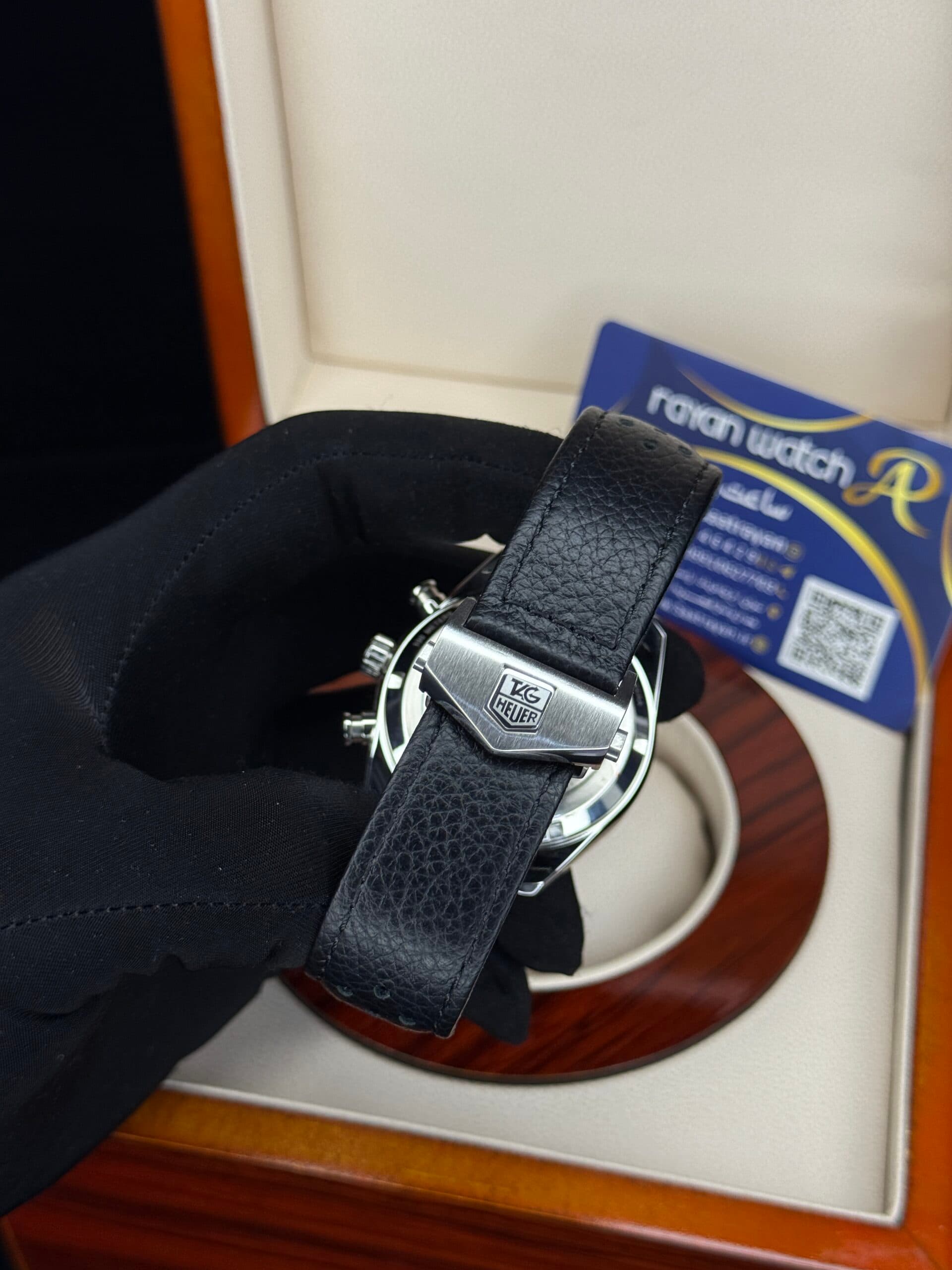 ساعت مچی مردانه تگ هویر کررا مشکی سیلور TAG Heuer Carrera Chronograph — تصویر ۳