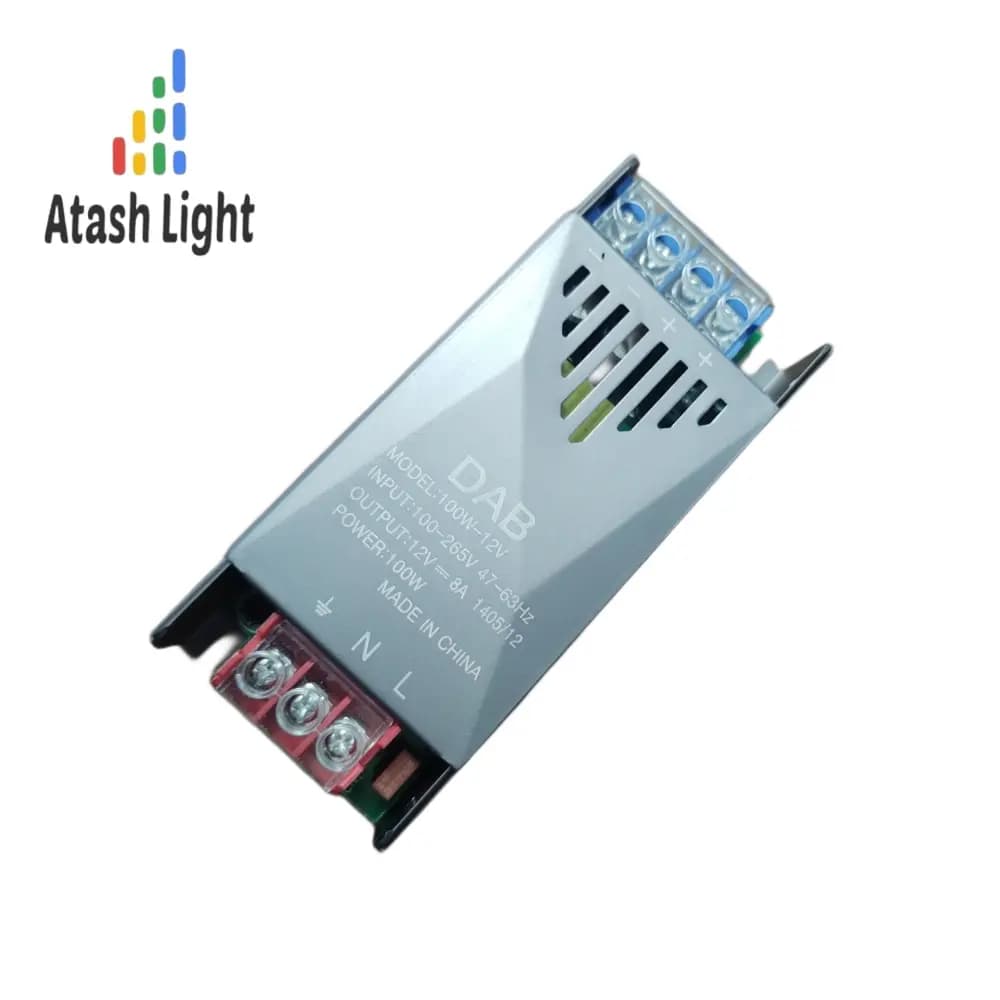 سوییچینگ اسلیم 12 ولت 8 آمپر 100 وات DAB-Eco
