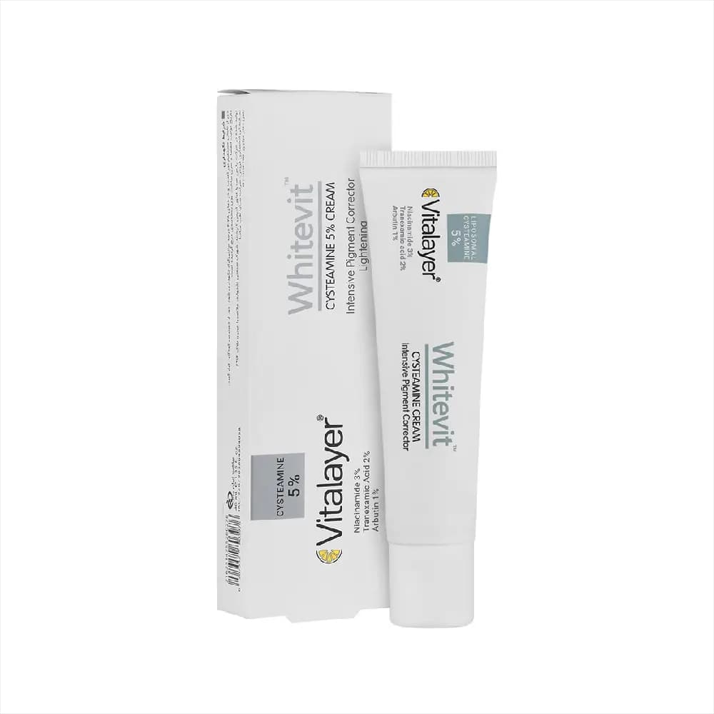کرم ضدلک و روشن کننده قوی سیستئامین 5% وایت ویت ویتالیر 40ml — تصویر ۳