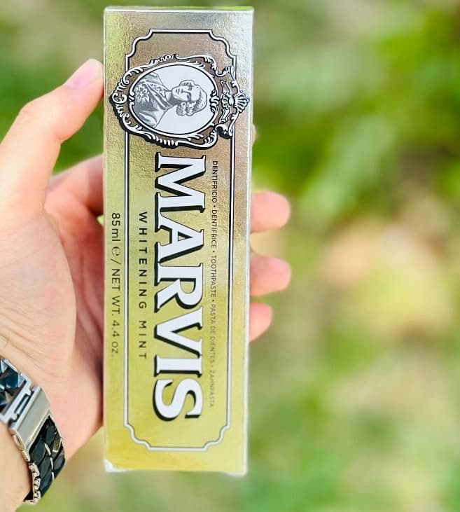 خمیر دندان سفید کننده مارویس Marvis Whitening Mint حجم 85 میلیلیتر — تصویر ۶