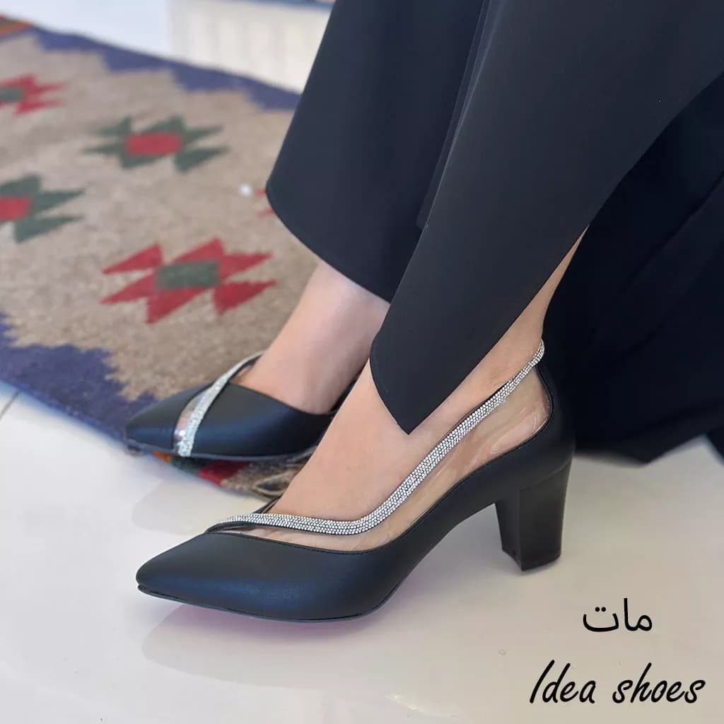 کفش مجلسی دخترانه دور نگین کد 735 — تصویر ۹