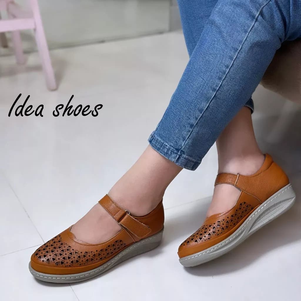 کفش چرم طبی مدل لیزری کد 227 — تصویر ۲