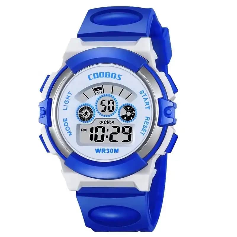 ساعت دیجیتال بچهگانه بدنه پلاستیکی مقاوم