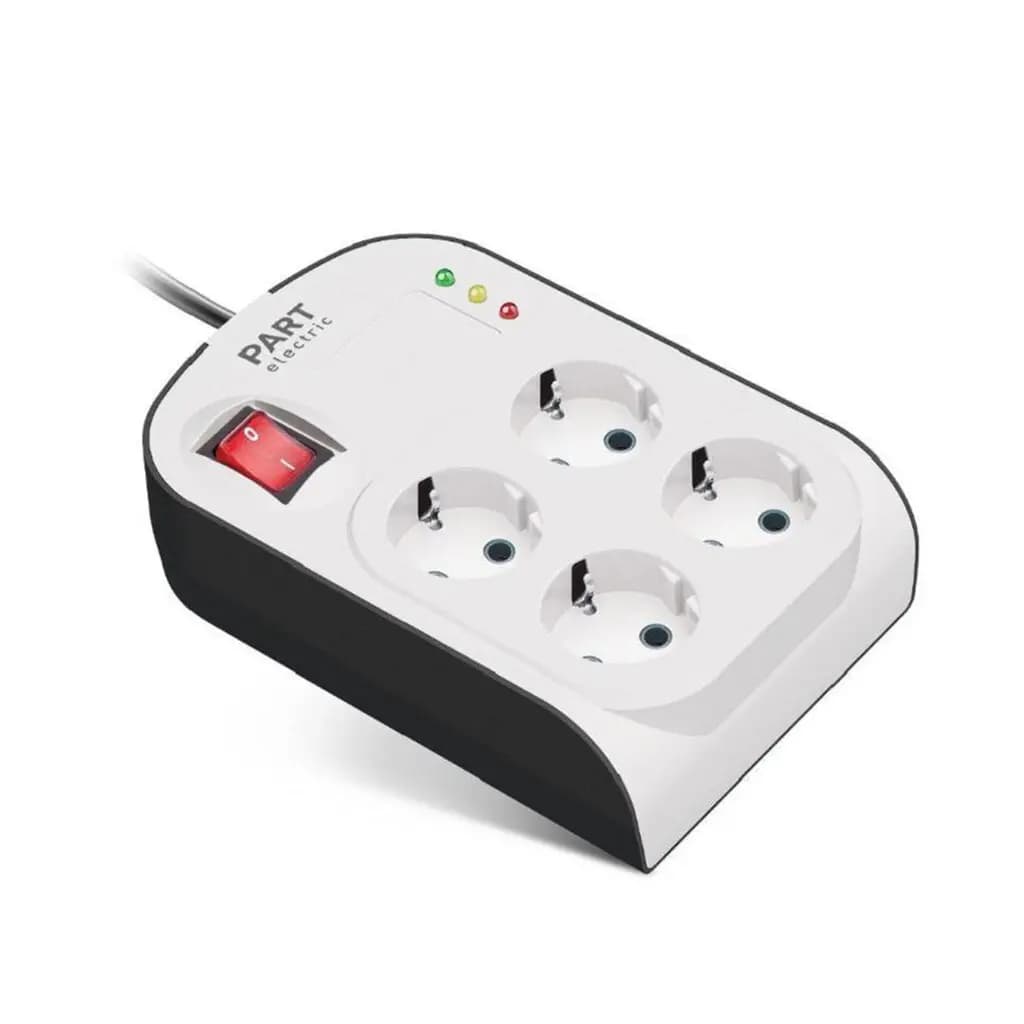 محافظ برق 4 خانه با کلید و کابل 3 متری آنالوگ کامپیوتر پارت الکتریک — تصویر ۲
