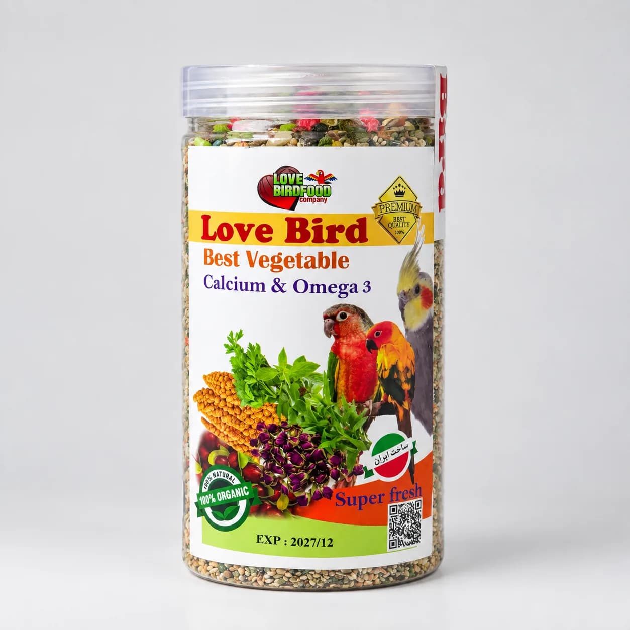 غذای Love Bird پلاس