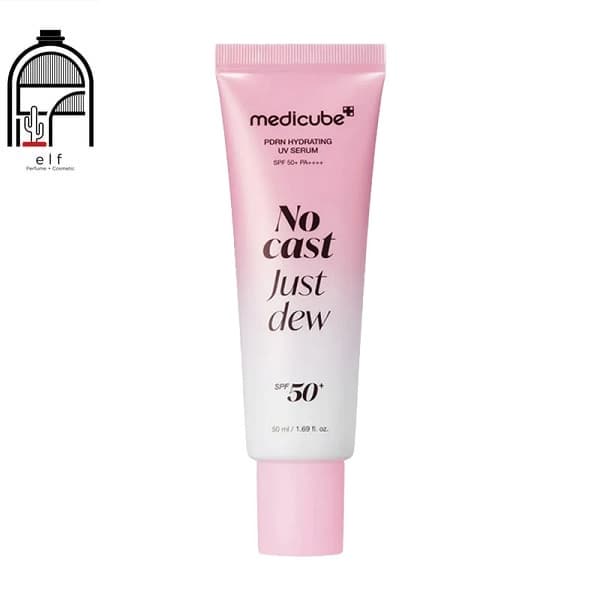 سرم ضد آفتاب پی دی آر ان نو کست جاست دوی SPF 50 مدی کیوب PDRN no cast just dew SPF 50 Sunscreen Serum Medicube