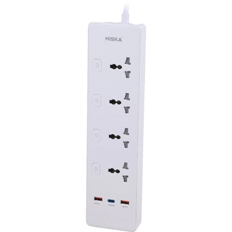 چند راهی 4 خانه هیسکا CH-5518EU با کابل 2 متری