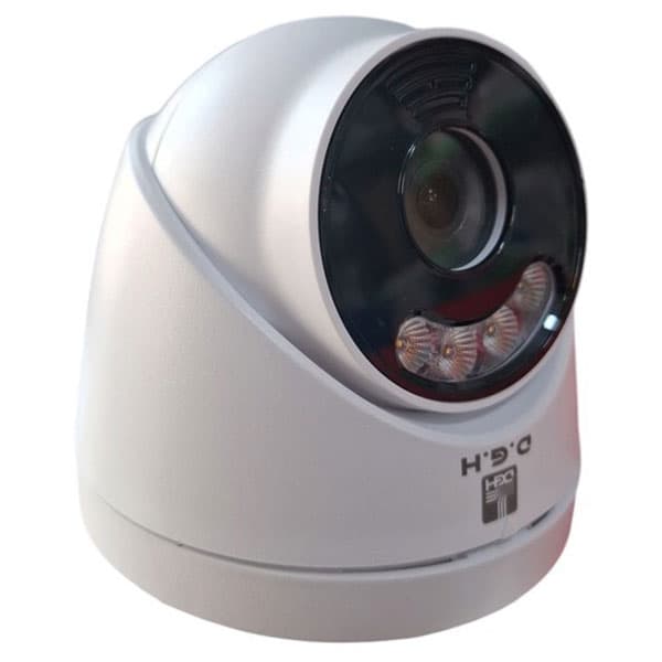 دوربین دام PVC 2.4MP AHD رنگی میکروفن دار برند دی جی اچ HD246-A-LED — تصویر ۳