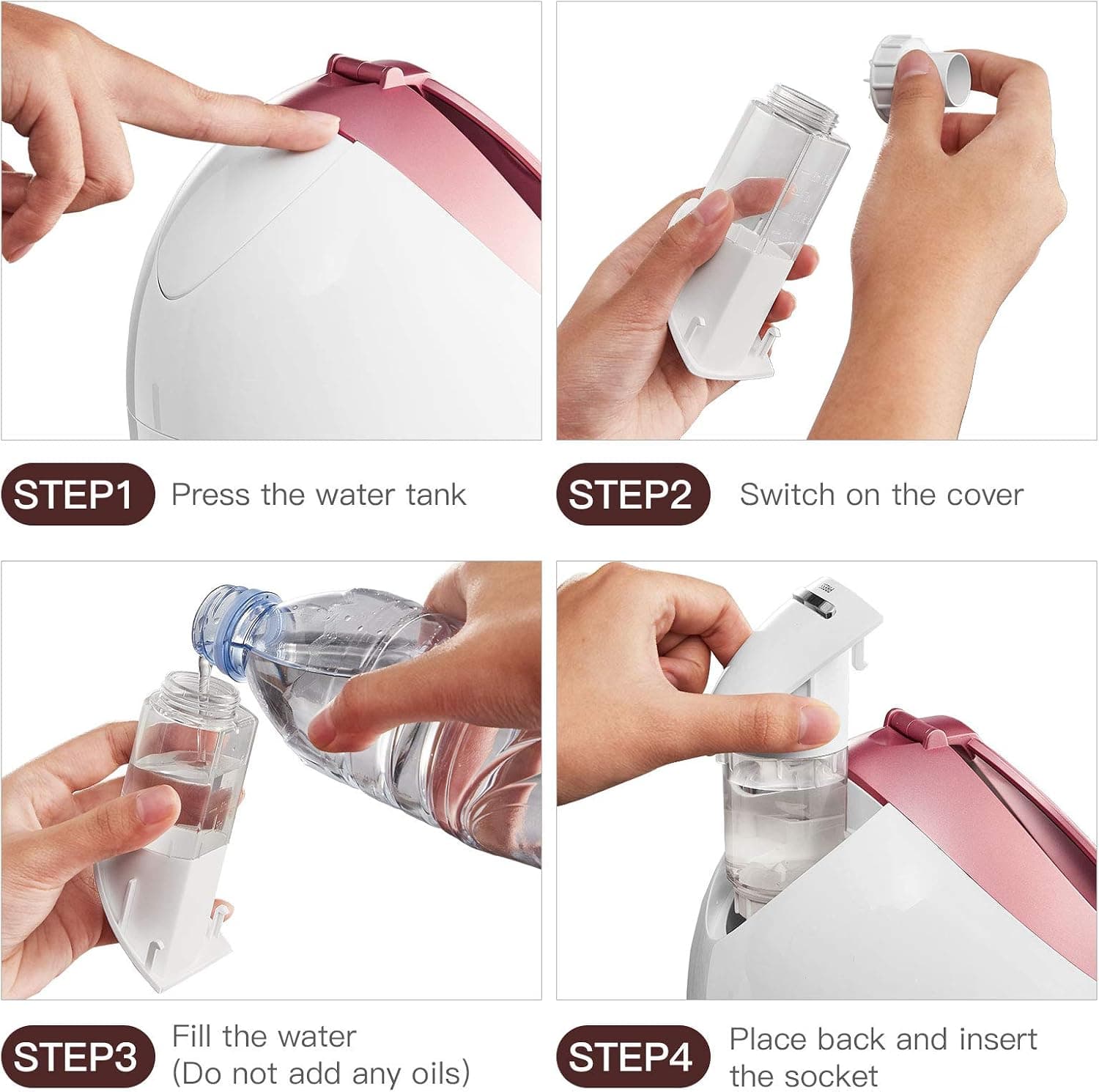 دستگاه پاکسازی و بخور گرم صورت نانو یونی و آینه الایدی اکاچی گلیا | OKACHI GLIYA Skin Care Steamer — تصویر ۷