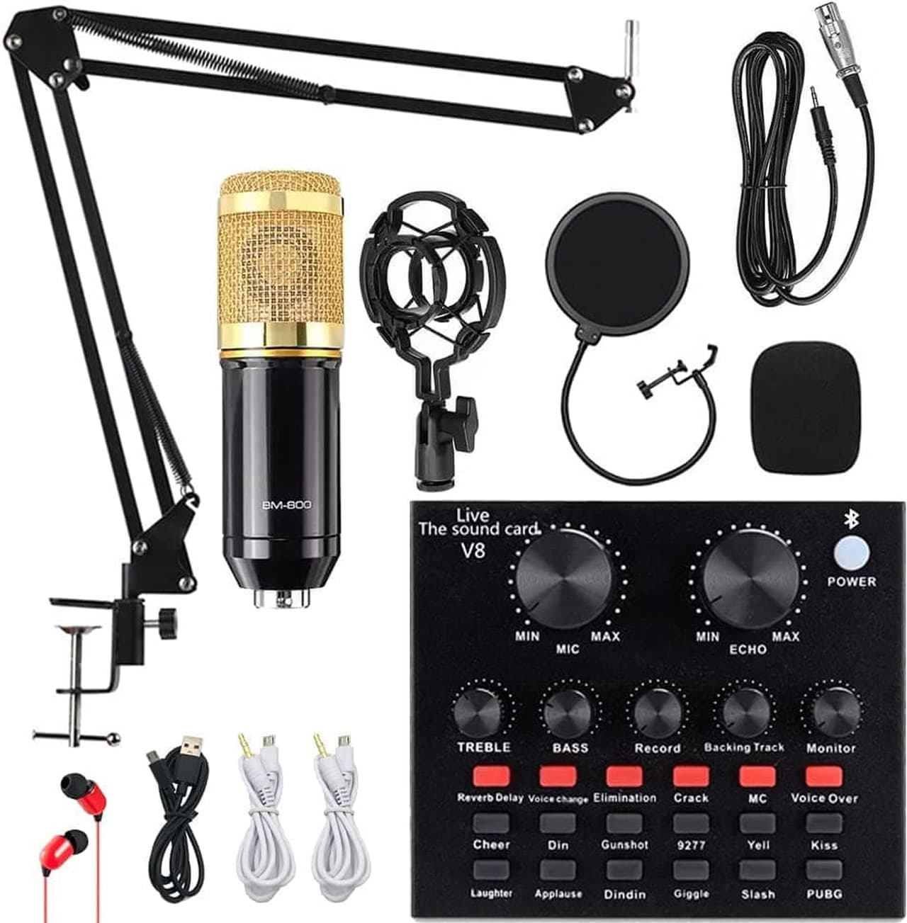 پک میکروفون استودیویی BM-800 | BM-800 Condenser Microphone Bundle