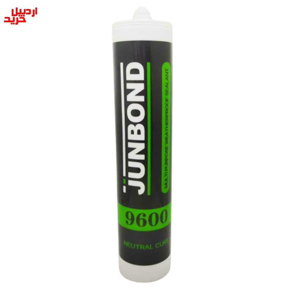 چسب سیلیکون خنثی سفید جانباند مدل 9600 – junbond 9600 multi purpose weatherproof sealant neutral cure white 300ml