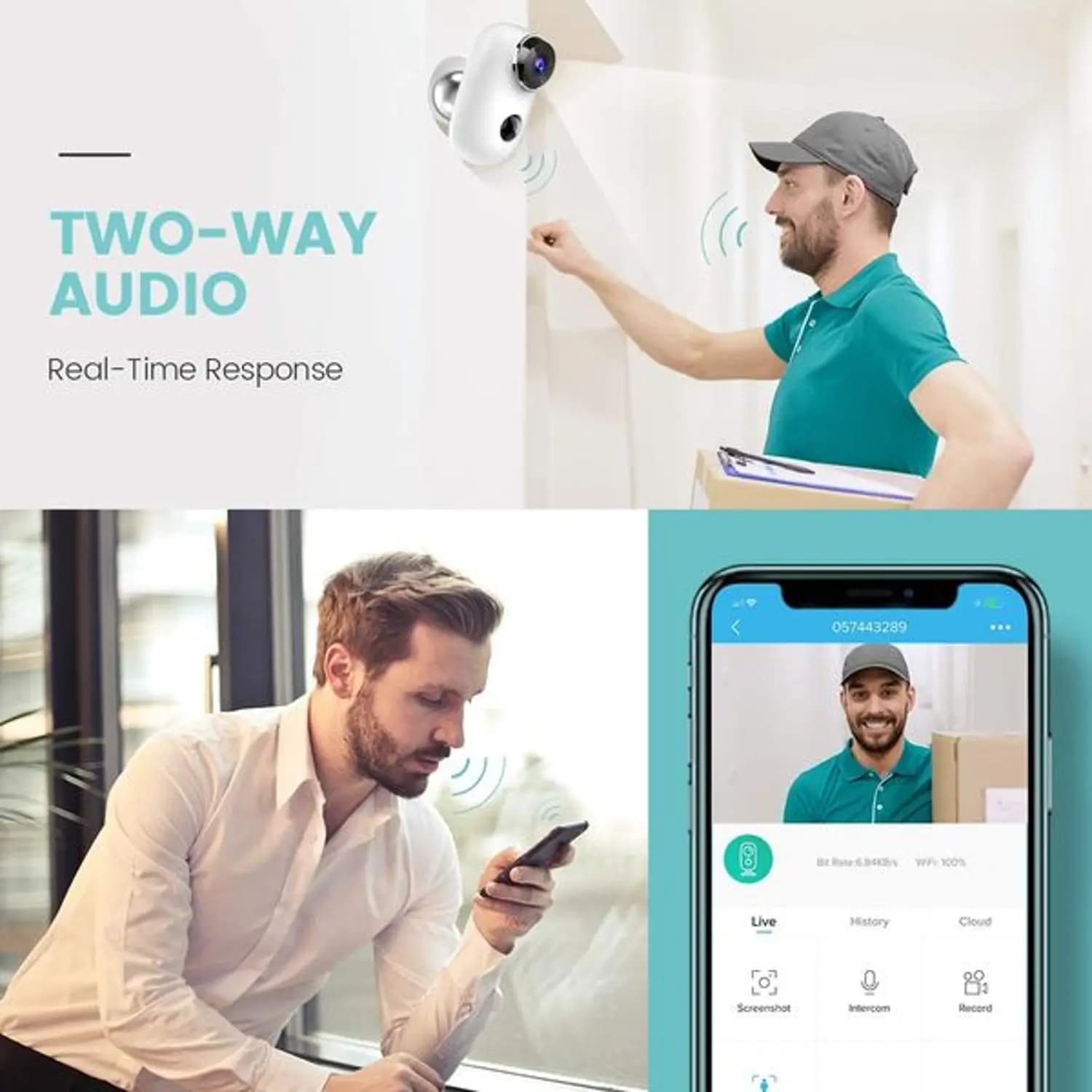 دوربین مداربسته Heimvision مدل HMD2 با دید در شب و اتصال به وایفای — تصویر ۴
