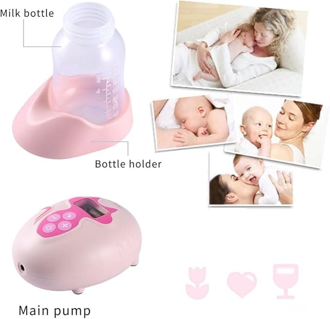 شیردوش برقی YKS مدل Pink Portable با نمایشگر LCD و 9 سطح تنظیم — تصویر ۶