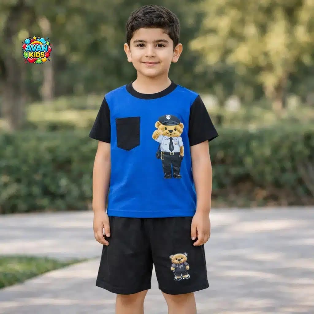 تیشرت شلوارک Teddy کد 4499 — تصویر ۲
