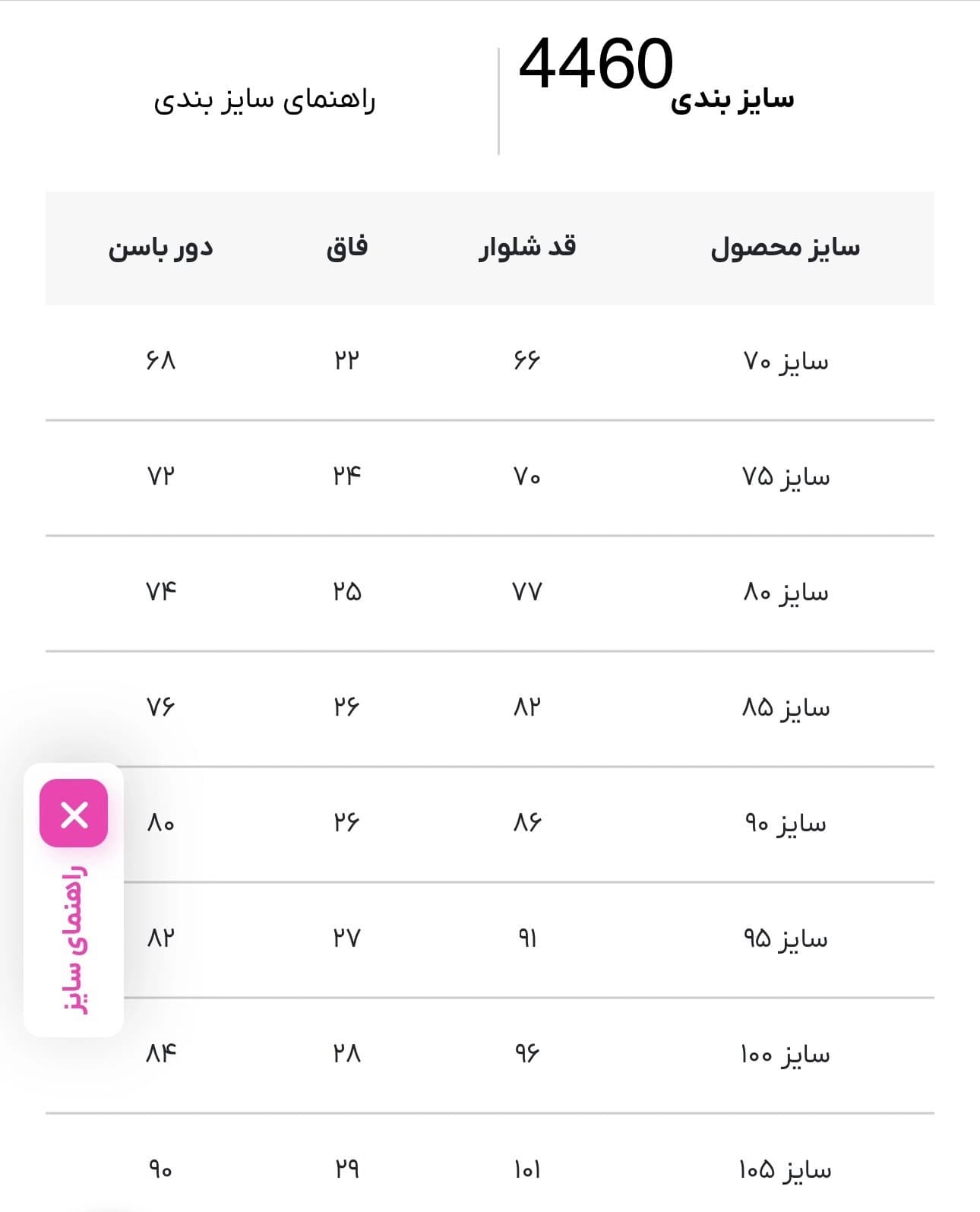 شلوار کتان راسته بچه گانه 4460 — تصویر ۳
