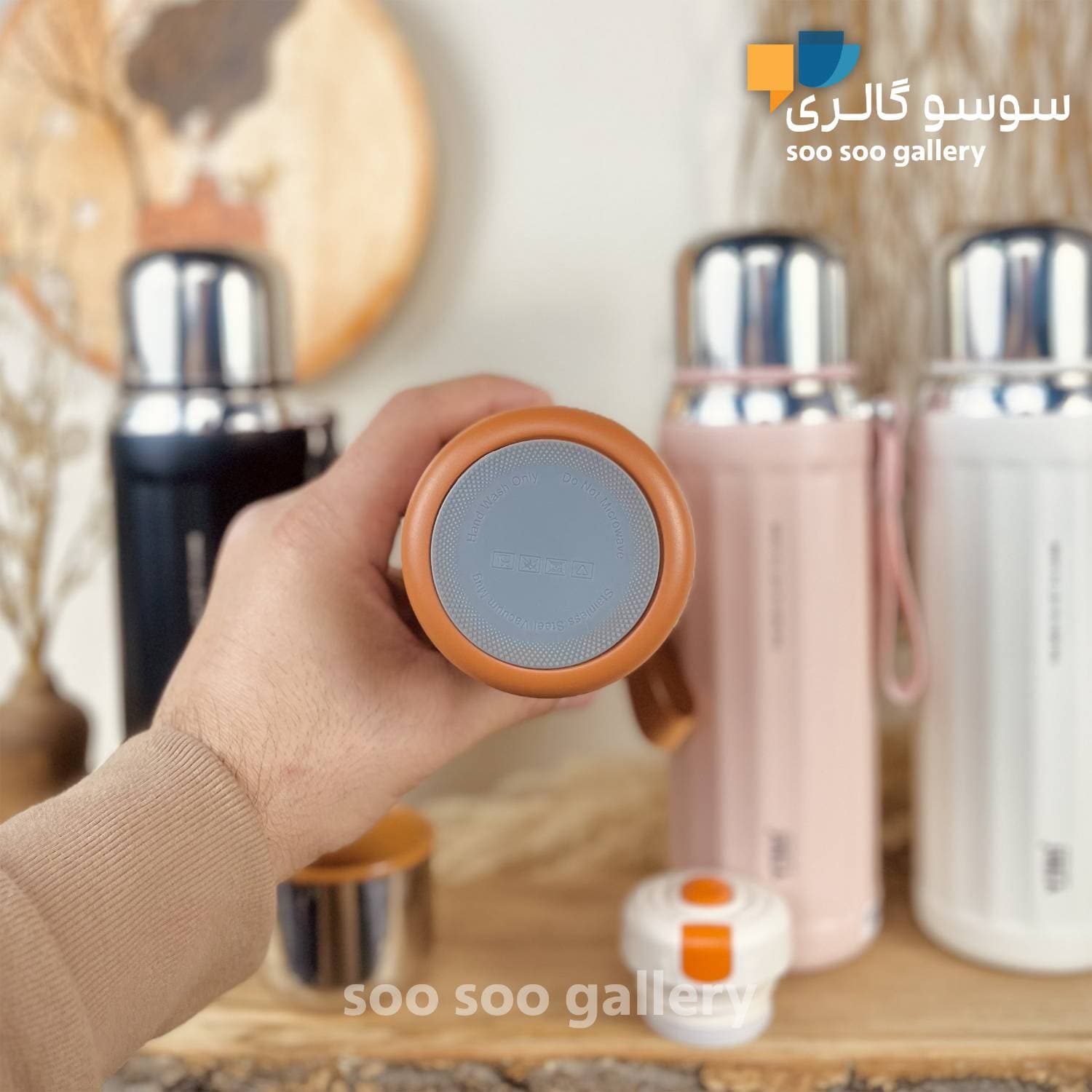 فلاسک برند YIMI شیاردار حجم 630 میلی لیتر — تصویر ۴