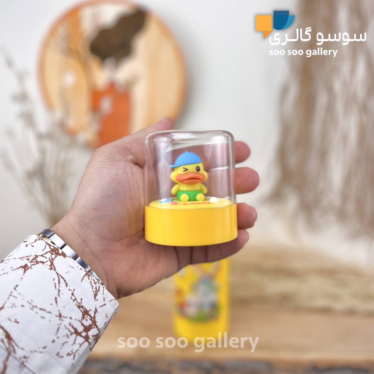 فلاسک کودک G.DUCK جوجه اردک درب شیشه ای — تصویر ۴