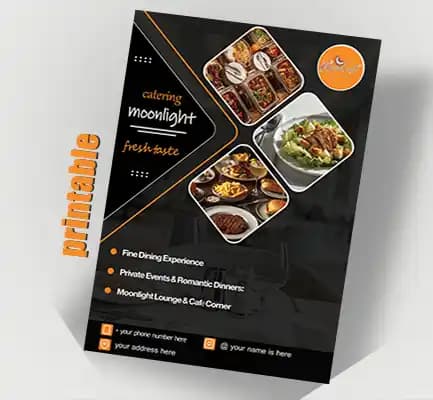 دانلود تراکت کترینگ (PSD ) فایل لایهباز| قابل ویرایش کد:12819 — تصویر ۵