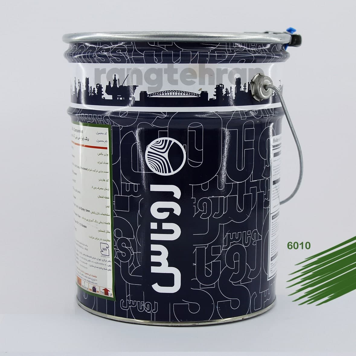 رنگ سبز اپوکسی پلی آمید روناس گالن 4 کیلو گرم به همراه هاردنر 800 گرم کد6010-2400