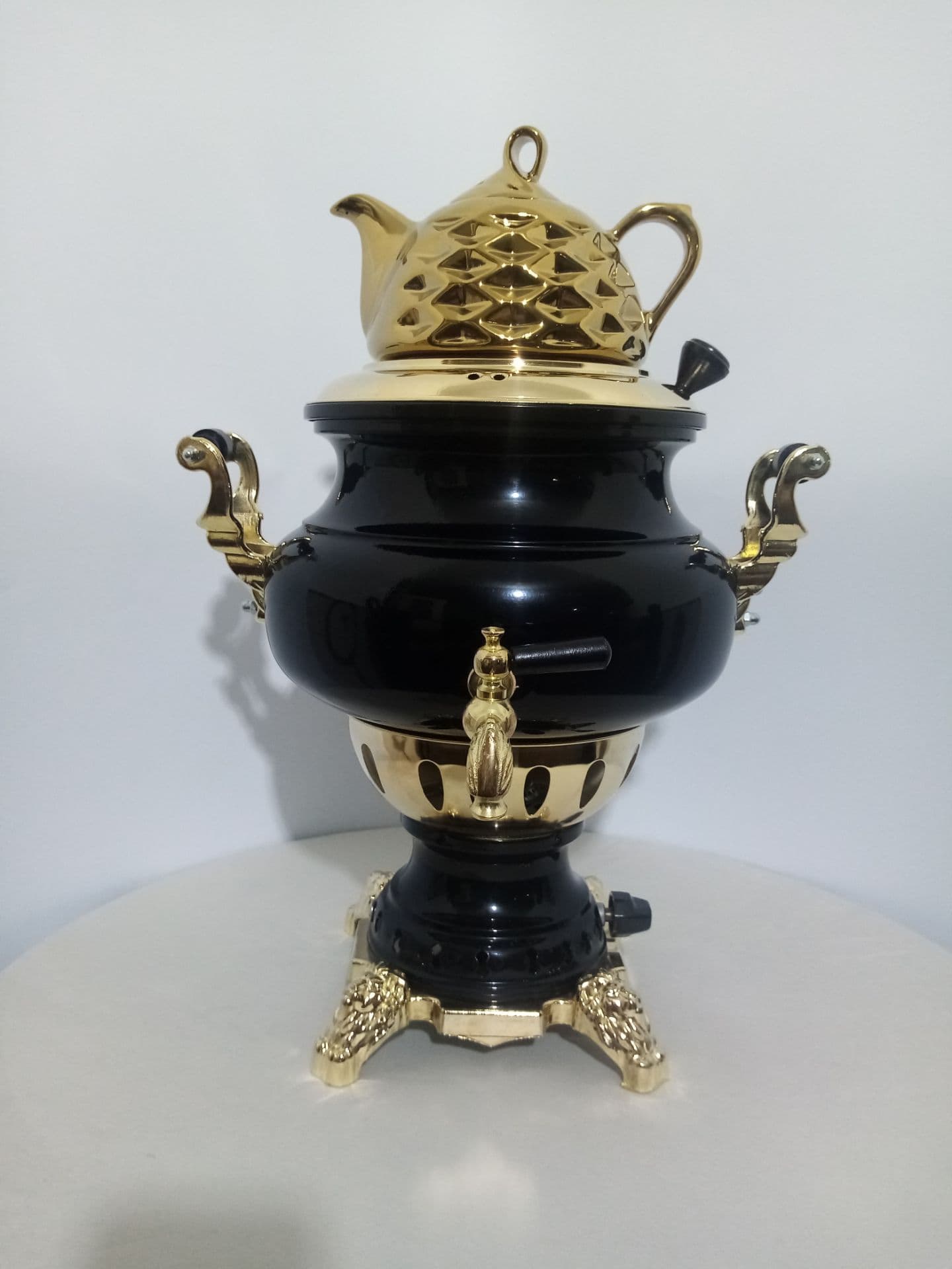 سماور گازی رنگی سه کاره مدل عدسی(تحوبل ۳روزه )