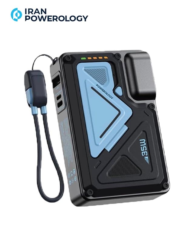 شارژر و پاوربانک 10000 میلی آمپر پاورولوژی Powerology 10000mAh Wall Charger MagSafe Power PPBCHA80 — تصویر ۹