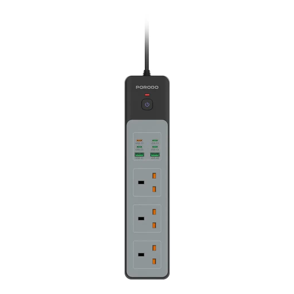 چندراهی برق هوشمند Porodo مدل PD-FWCH052 Power Strip