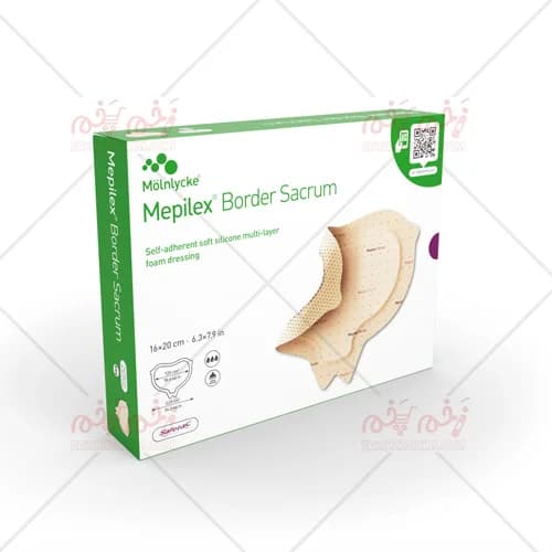 پانسمان فوم چسبدار مپیلکس بوردر ساکروم مونلیکه Mepilex Border Sacrum — تصویر ۴