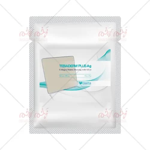 پانسمان ماتریکس طبادرم پلاس نقره تریتا Collagen Matrix Dressing With Silver TEBADERM PLUS Ag — تصویر ۲