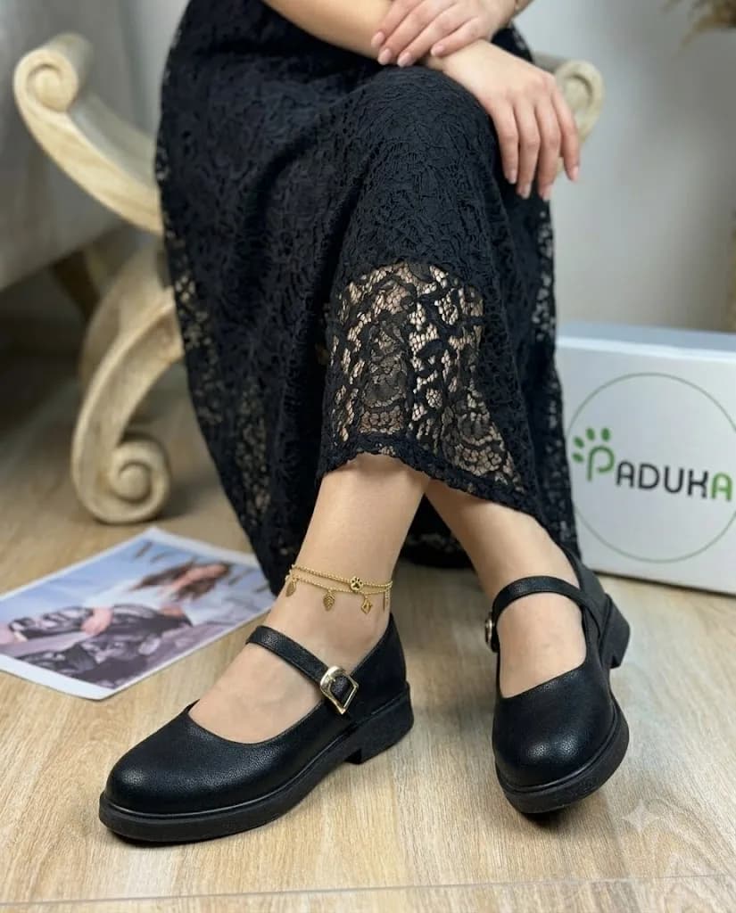 کفش زنانه کالج عروسکی زیره پیو کد 30023 — تصویر ۵