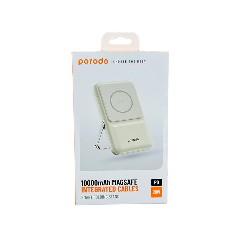 پاور بانک وایرلس پرودو 10000 میلی آمپر مدل MAGSAFE INTEGRATED CABLES 20W — تصویر ۴