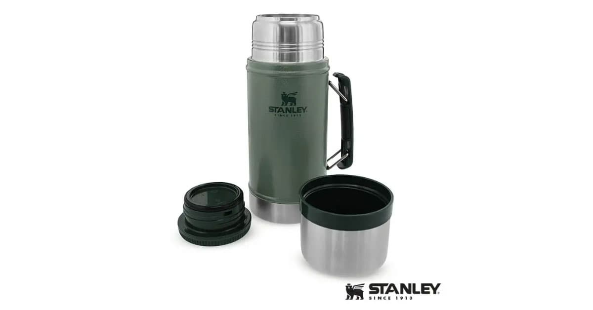فلاسک غذای استنلی 0.94 لیتری | STANLEY Classic Legendary Food Jar تمام استیل — تصویر ۴
