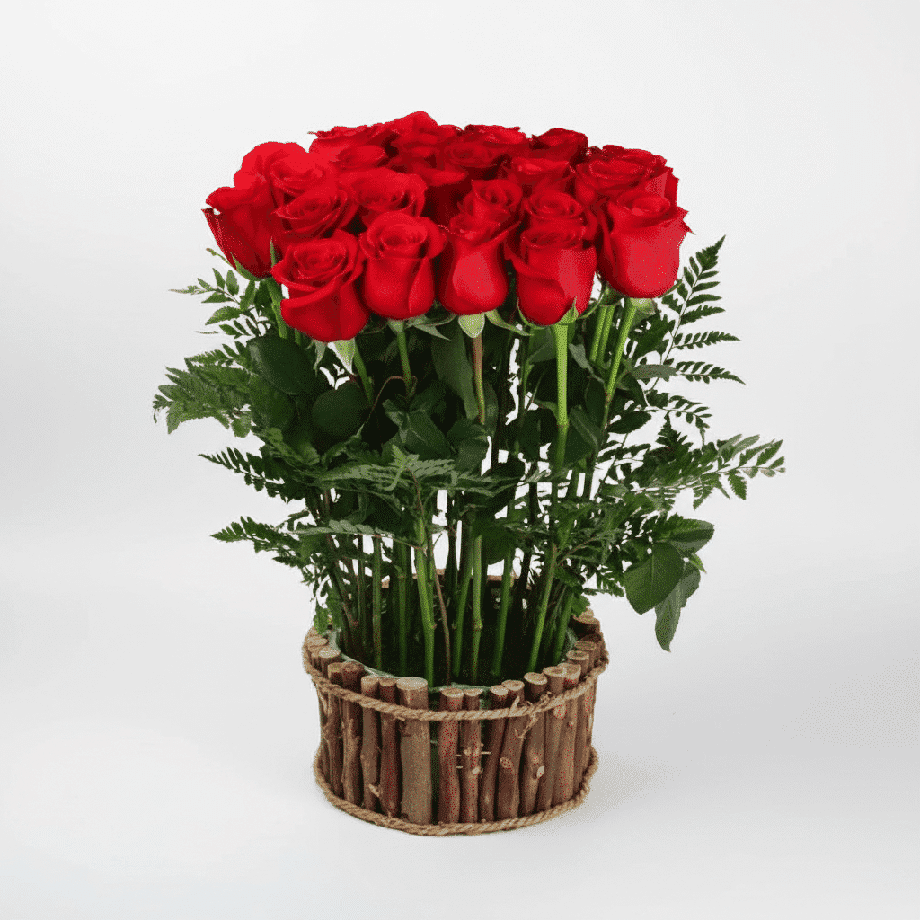 گل آرایی رز قرمز عجیب و غریب کد20 (کویت) — تصویر ۴