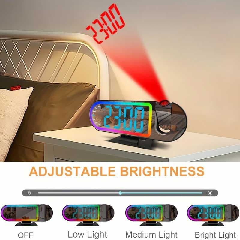 ساعت رومیزی دیجیتالی پروژکتوردار مدل DS-3827LP — تصویر ۵
