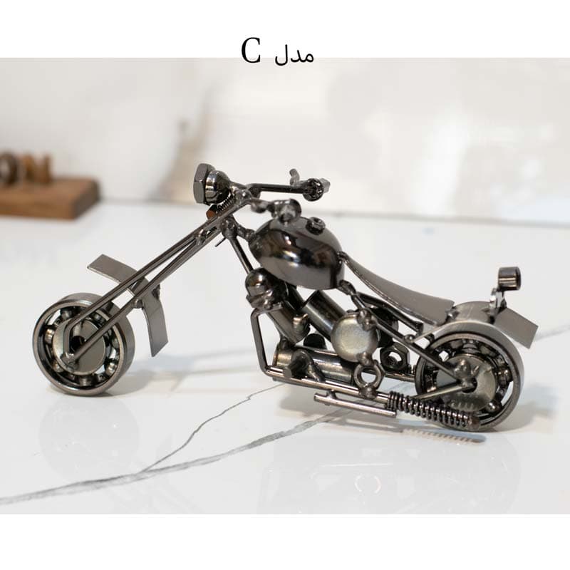 ماکت موتور هارلی دیویدسون فلزی و دستساز — تصویر ۶