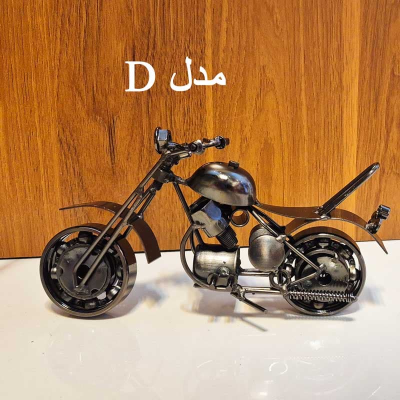 ماکت موتور هارلی دیویدسون فلزی و دستساز — تصویر ۹