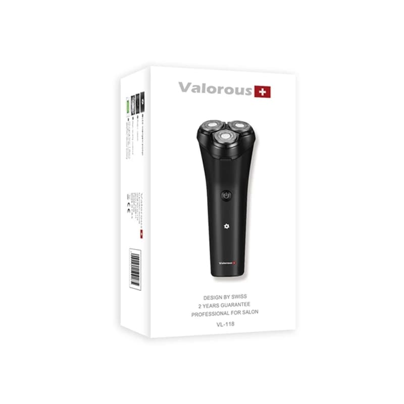 دستگاه اصلاح صورت VALOROUS مدل VL118 با 3 تیغ پر قدرت – ضد آب – باتری لیتیوم — تصویر ۳